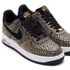 Rare💥Nike🐘Air Force 1 Low "GOLD ELEPHANT" - 488298-702 - Men’s Sz: 9.5 - EUC